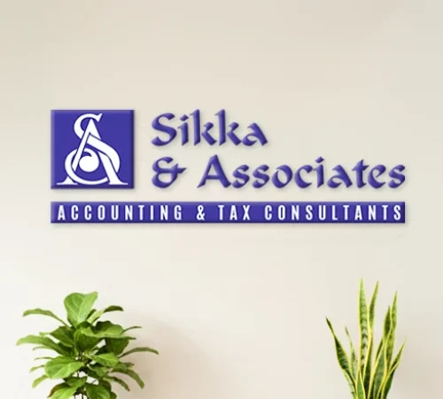 Sikka & Associates Logo at office Wall